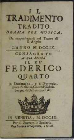 Il tradimento tradito