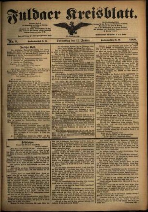 Ausgabe vom Donnerstag, den 11. Januar 1906.