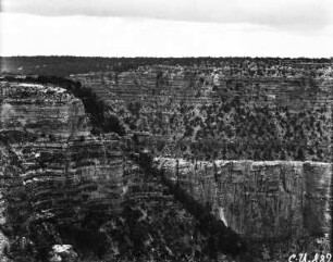 Grand Canyon : Felswand am Rand des Grand Canyon.