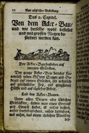 Das 2. Capitel. Von dem Acker-Bau/ [...].