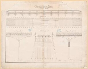 Reichenbachbrücke in München neu erbaut von M. Reifenstuel 1842/43