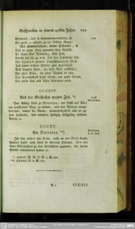 [Geschrieben in seinem 46sten Jahre]