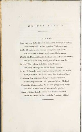 Dritte Elegie.