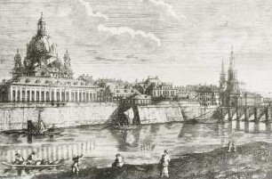 Ansicht von Dresden gegen Mitternacht