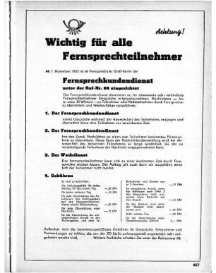 3. Wichtig für alle Fernsprechteilnehmer