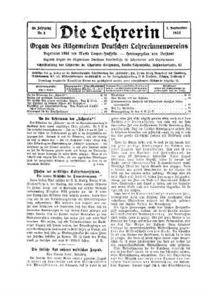 Die sittliche Not unserer weiblichen Jugend
