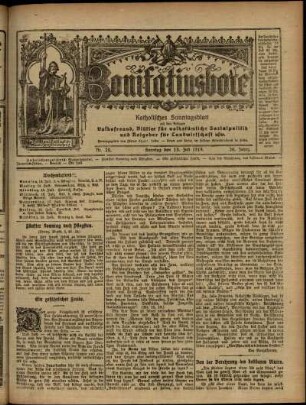 Ausgabe vom Sonntag, den 13. Juli 1919.