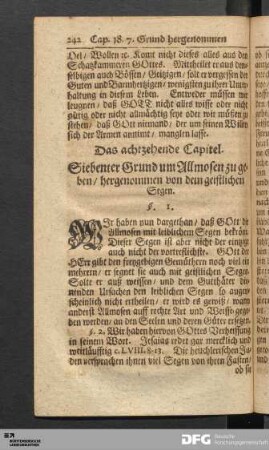 Das achtzehende Capitel.