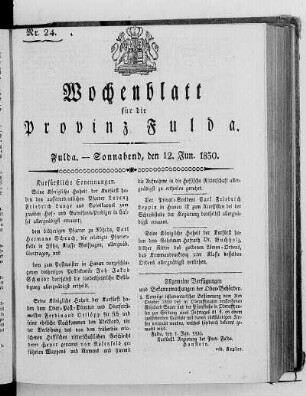 Nr. 24, Ausgabe vom 12. Juni 1830