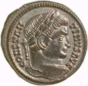 Münze, Follis, 322 - 323