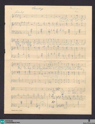 Sonntag - Mus. Hs. 1394,46 : V, pf; A|b