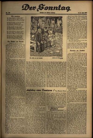 Zweite Ausgabe vom Samstag, den 10. Juli 1937.