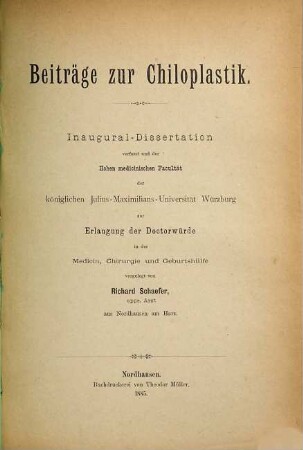 Beiträge zur Chiloplastik