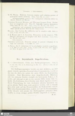 15c. Krystalloptik. Doppelbrechung