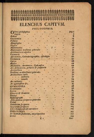 Elenchus capitum