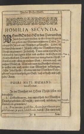 Homilia Secunda.