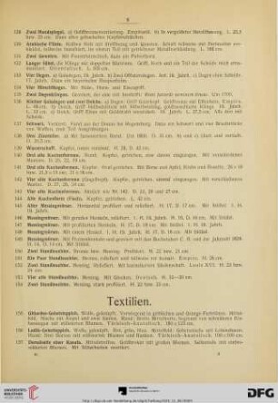Textilien (Nr. 155-164)