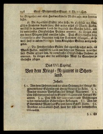 Das XVI. Capitul.