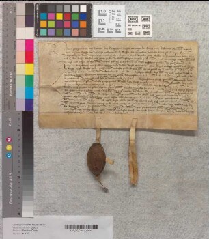 Schuldbrief des Abts Hermann von Corvey für den höxterschen Bürger Hermann Meyngodessen [Maygadessen] über 15 Goldgulden gegen eine Rente von einem Goldgulden aus der Pacht seines Guts bei Einbeck.