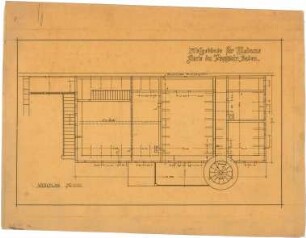 Billing, Hermann; Baden-Baden, Kapuzinerstr. 2; Hofgebäude für Madame Marie Dupressoir - Werkplan