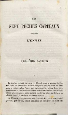 Les sept péchés capitaux, [4]. L' envie