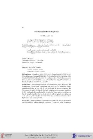 Incertarum fabularum fragmenta