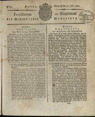 No. 57, Mittwoch den 17. Juli 1811