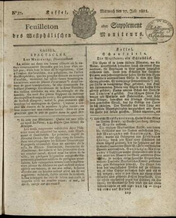 No. 57, Mittwoch den 17. Juli 1811