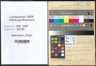 Entnazifizierung Peter Stehmann , geb. 11.06.1895 (Lehrer)