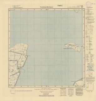 1418 (alte Nr.: 246) Nordstrandischmoor, Meßtischblatt (4cm - Karte)