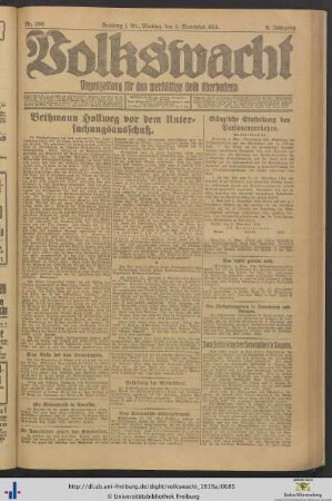 Nr. 256-279 (November 1919)