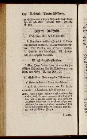 Vierter Abschnitt. Schriften über das Lehnrecht.
