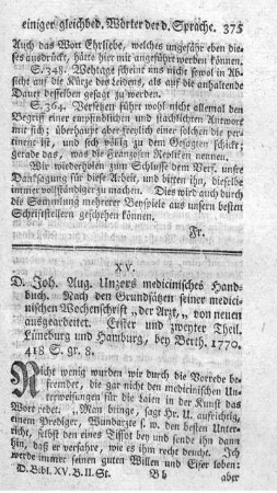 Medicinisches Handbuch. T.1.2.