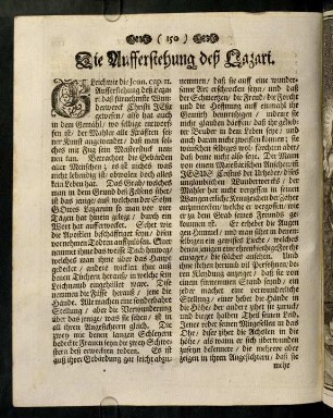 150-161, Die Aufferstehung deß Lazari