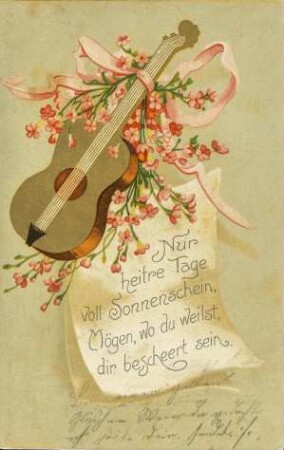 Nur heitre Tage voll Sonnenschein [...]