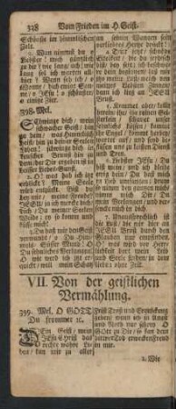 VII. Von der geistlichen Vermählung. 399. - 417.