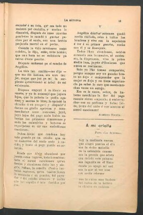 A mi criolla