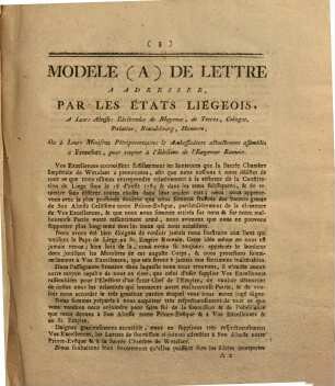Propositions De LL. AA. SS. Électorales