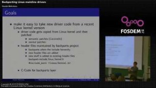 Backporting Linux mainline drivers