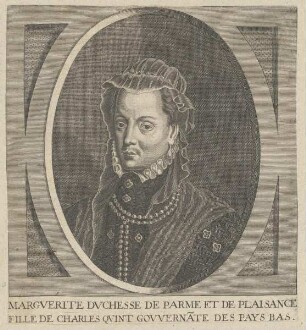 Bildnis von Margverite Dvchesse de Parme et de Plaisance
