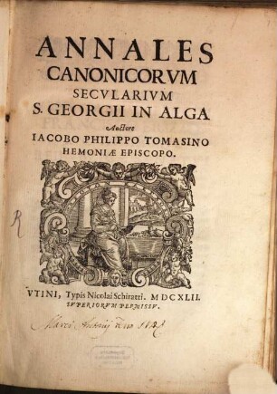 Annales Canonicorum Secularium S. Georgii in Alga