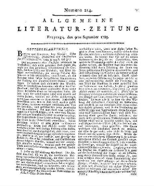 [Corrodi, H.]: Über Offenbarung, Judenthum, und Christenthum für Weisheitsforscher. Berlin, Stettin: Nicolai 1785