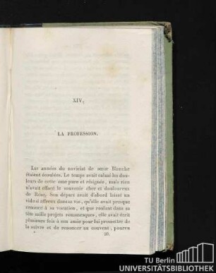 XIV. La Profession.