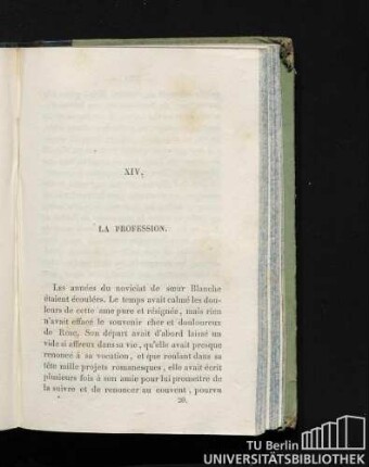 XIV. La Profession.