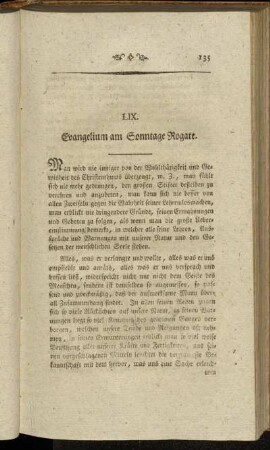 LIX. Evangelium am Sonntage Rogate.