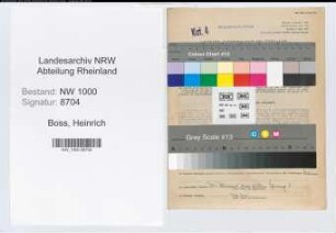 Entnazifizierung Heinrich Boss, geb. 10.02.1898 (Versicherungsangest.)