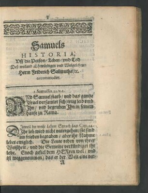 I. Samuelis 25. v.1.