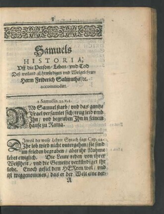I. Samuelis 25. v.1.