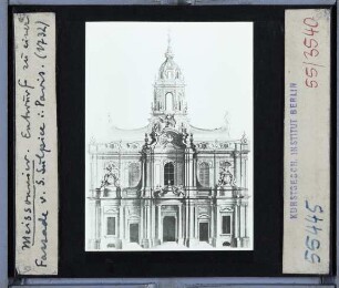 Paris, Saint-Sulpice : Fassade, Entwurf