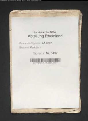 Summarisches Protokoll aus dem Ratbuch gezogen betr. die Beratungen wegen des kurfürstlichen Einritts in die Stadt Köln